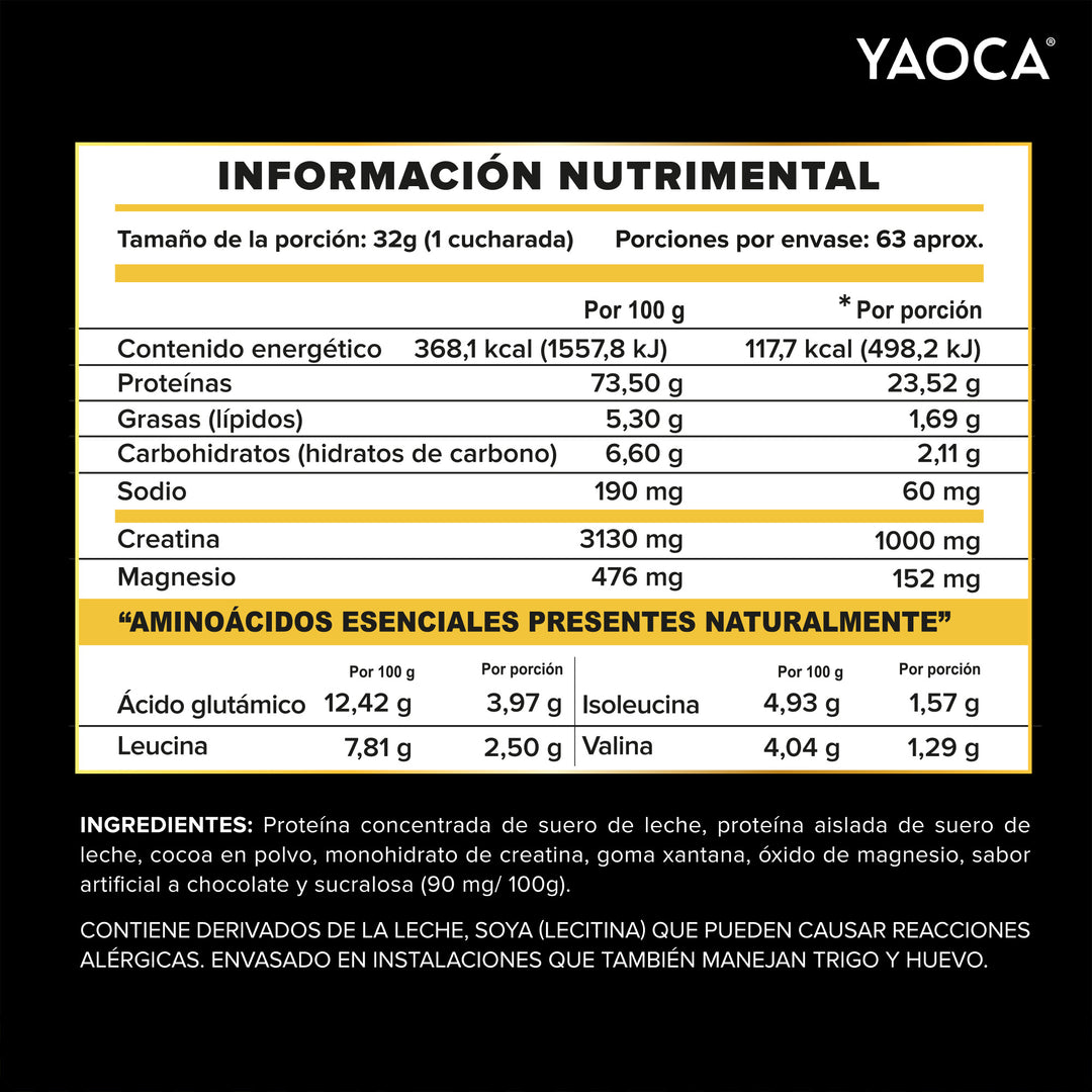 Proteína Whey Sabor Chocolate 4.5 Lb (2.04kg)