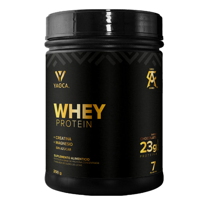 Proteina Whey, Yaoca, 250g, 23g de Proteina, Sabor Chocolate