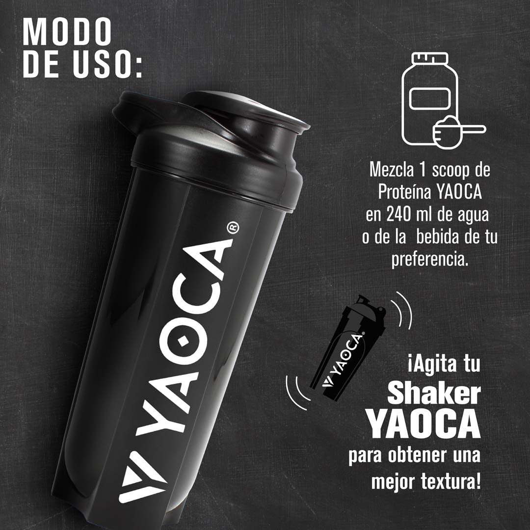 Shaker negro 700 ml – Yaoca